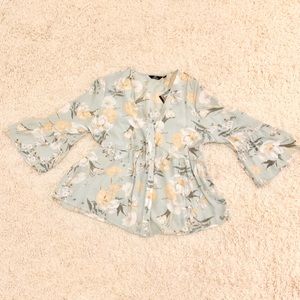 Pastel Button Down Blouse